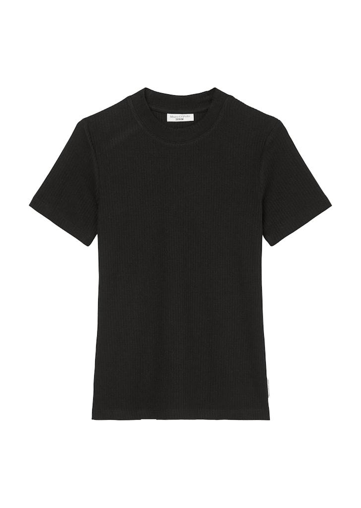 Ripp-Jersey-T-Shirt slim Blau L