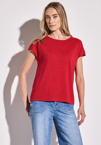 Shirt mit Spitzendetail 36 - Glory Red