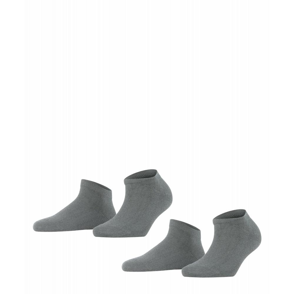 FALKE Happy 2-Pack Damen 39-42 - Light Greymel.