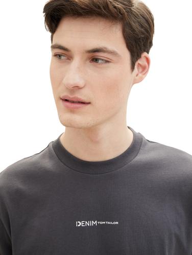 T-Shirt mit Bio-Baumwolle M Relaxed Fit - Coal Grey