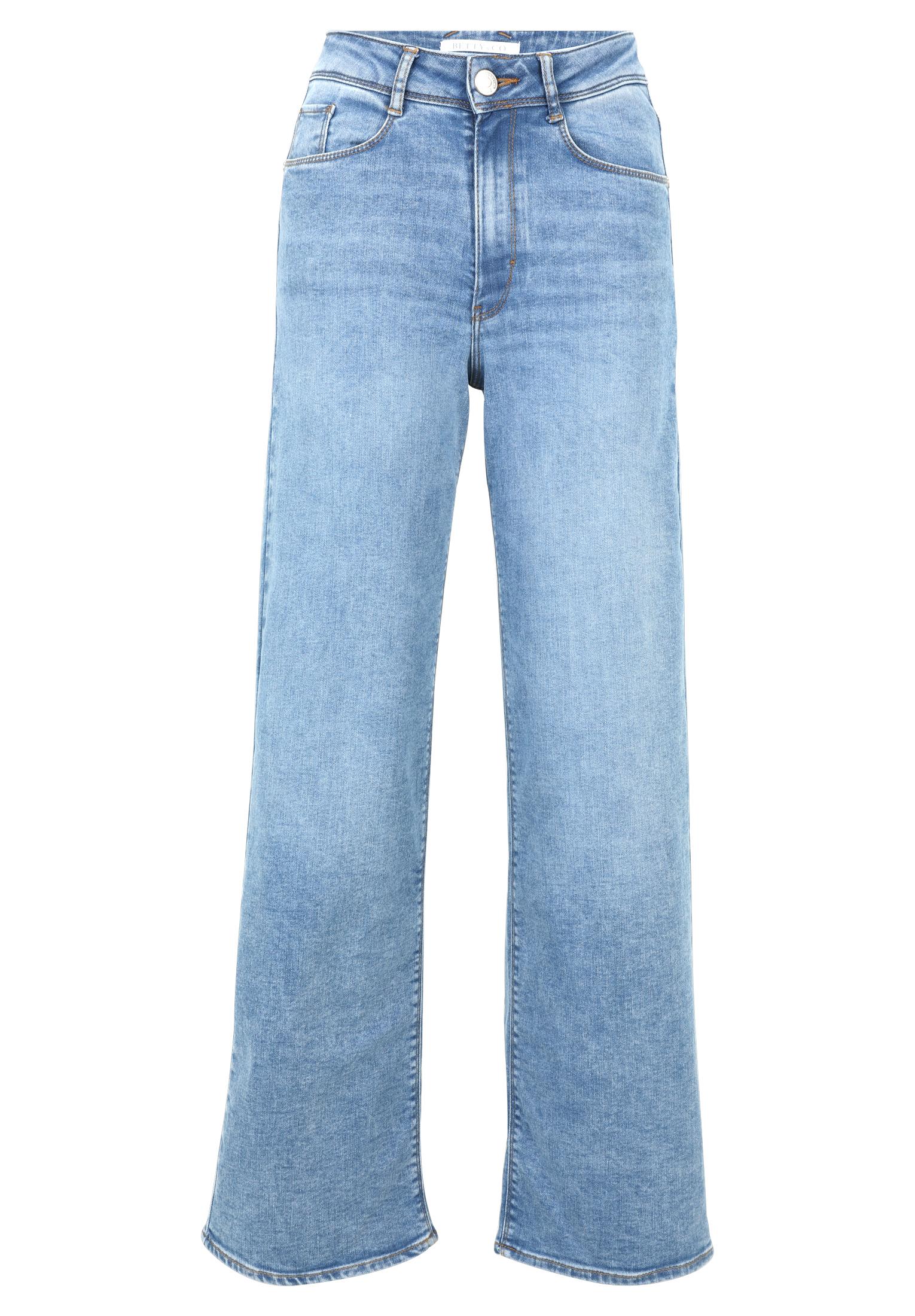 High Waisted-Jeans 44 Figurumspielend - Light Blue Denim