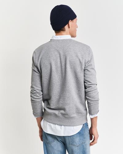 Shield Rundhals-Sweatshirt L - Grey Melange