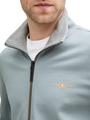 Sweatjacke mit Stehkragen XL Regular Fit - Grey Mint