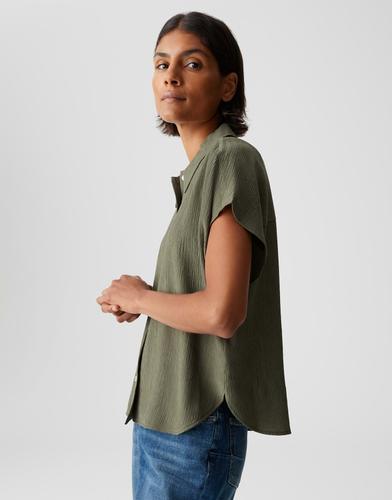 Bluse "Fasinga" - Oliv / 44