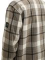 Flanell Karo-Jacke mit Brusttaschen XXL Regular Fit - Grey Beige Melange Big Check