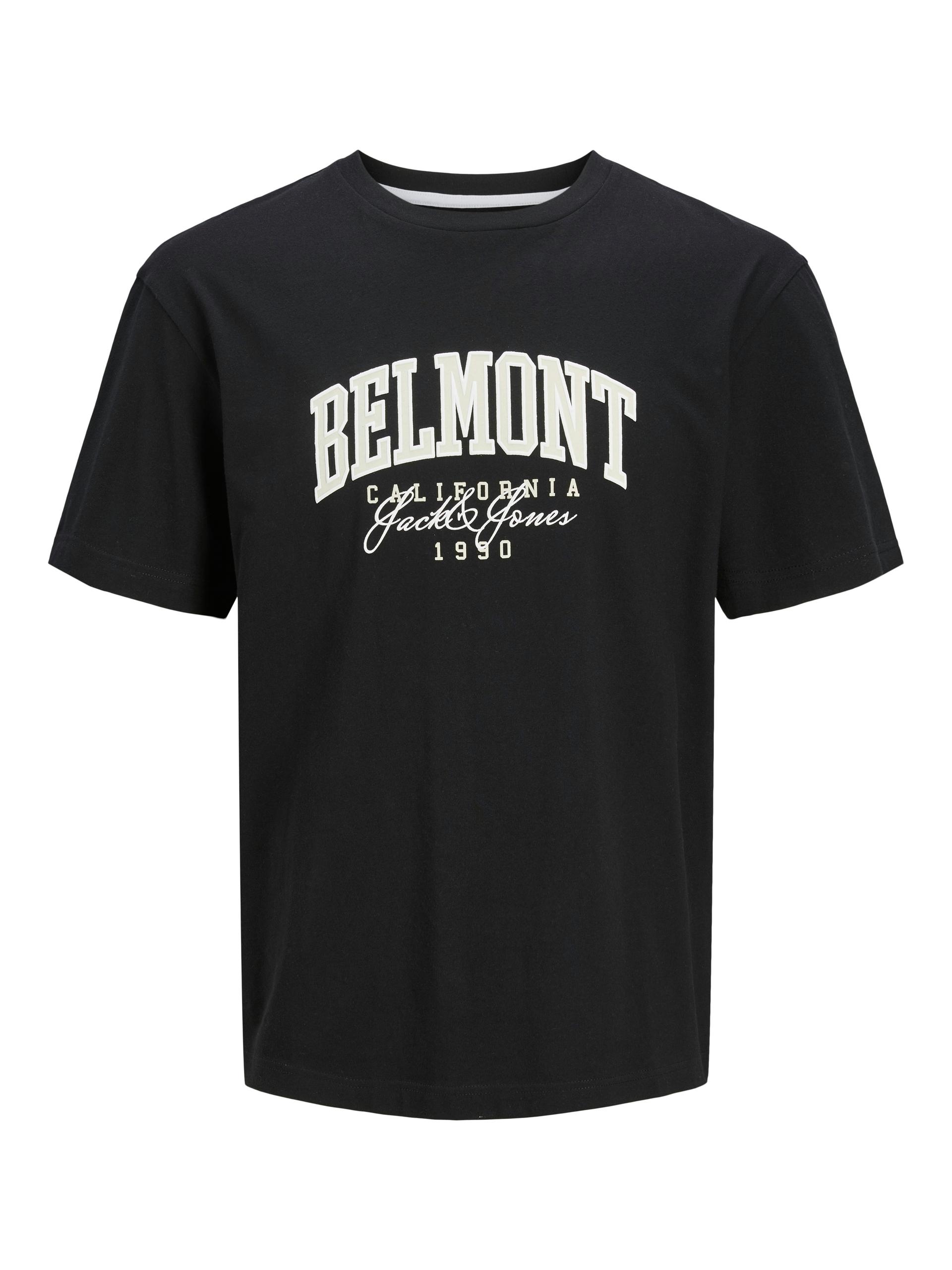 JJDETROIT TEE SS CREW NECK M Locker geschnitten - Black
