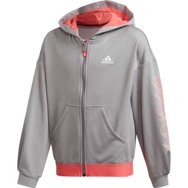 adidas Kinder UP2MV AEROREADY Loose Kapuzenjacke 128 in Grau