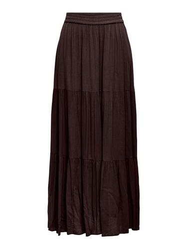 ONLMIKKA LONG SKIRT WVN NOOS M - Black Coffee