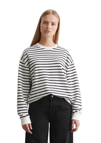 Streifen-Sweatshirt oversize L
