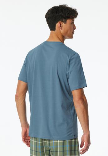 T-Shirt Rundhals 56 - Atlantikblau