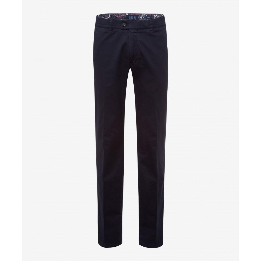 Style Jim-s 26U Flatfronthose, Herrenhose, Leicht geschwungene französischen Vorderhosentaschen, Leistengesäßtaschen, Tresortasche in rechter Seitentasche, Zusätzliche Coinpocket, Hochwertiger Reißverschluss, Ergonomische Passform, Regular Fit, Gerader Beinverlauf, Perfect Cut (niedrige Leibhöhe) - Perma Blue