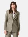 Eleganter Blazer mit Nadelstreifen 36 Tailliert - New Sage Gemustert