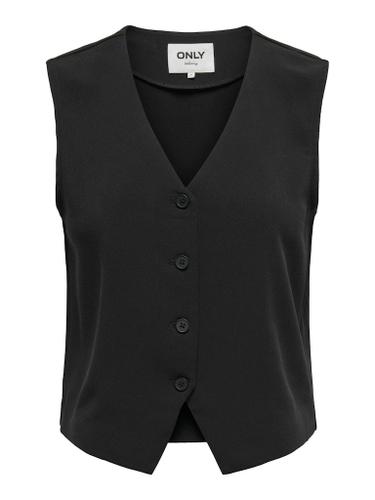 ONLTHANA LIFE S/L CASUAL VEST CC TLR 34 - Black