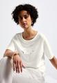 T-Shirt mit Folien-Wording 38 - Off White