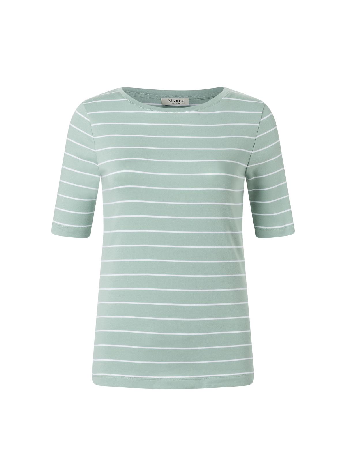 T-Shirt Rundhals 1/2 Arm Slim Fit - Light Aqua