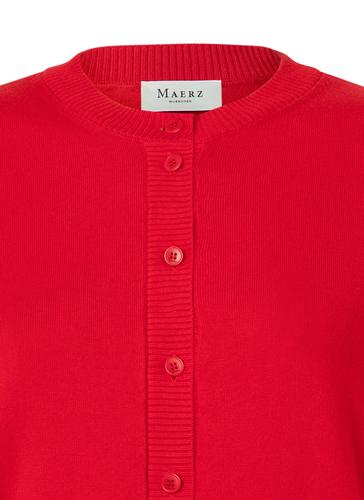 Strickjacke Knopf 1/1 Arm Regular Fit - Lychee Red