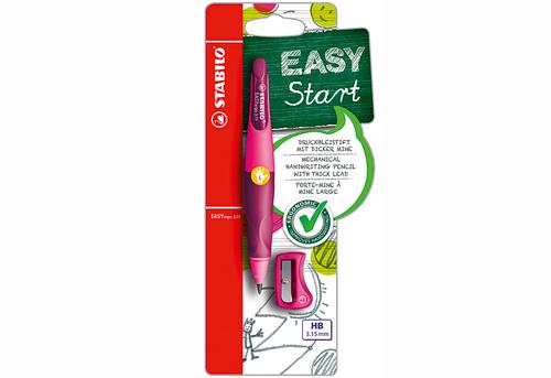 STABILO Druckbleistift EASYergo 3.15 mm L pink/lila inkl. Spitzer