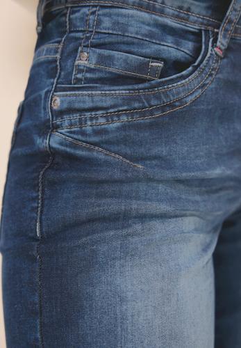 Casual Fit Jeansshorts 27 - Mid Blue Used Wash