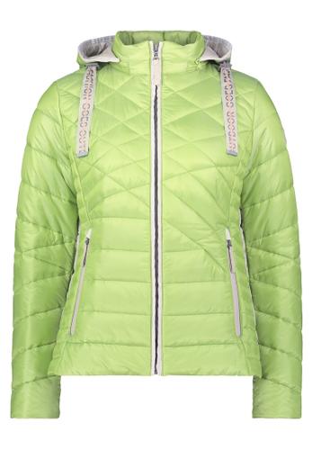 Steppjacke 44 Leicht tailliert - Dark Citron