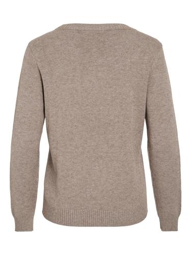 VIRIL O-NECK L/S  KNIT TOP - NOOS S Normal geschnitten - Falcon