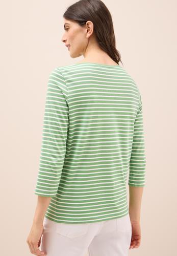 Gestreiftes Shirt M - Fennel Green