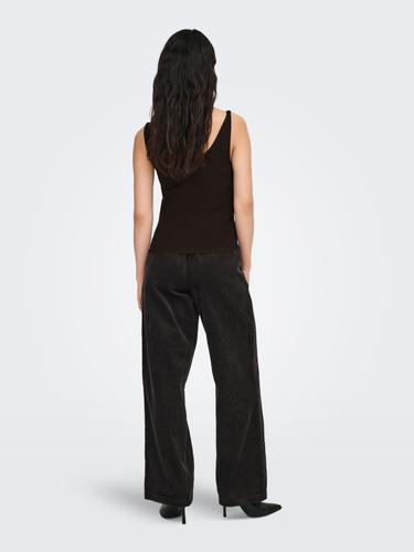 JDYNANNA S/L TOP KNT NOOS M Knit Fit - Chocolate Torte