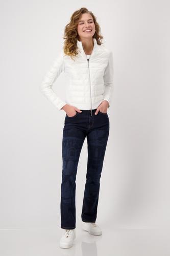 Steppjacke mit Neopren 38 - Off-white