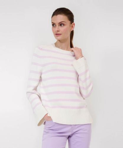 Style Lia 42 Rundhalsausschnitt, Damenpullover, Langarm, Gerade Silhouette - Soft Purple