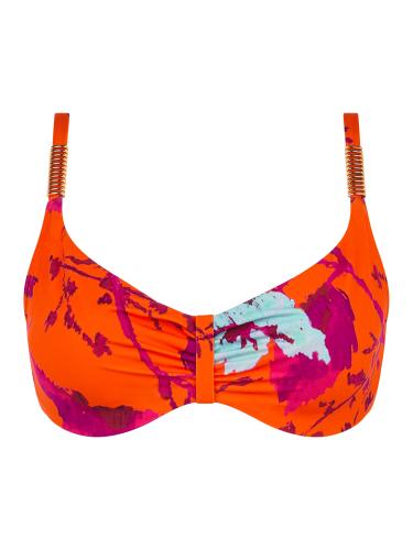 Icon Bedeckender Bügel Bikini BH 75 D - Painted Flowers