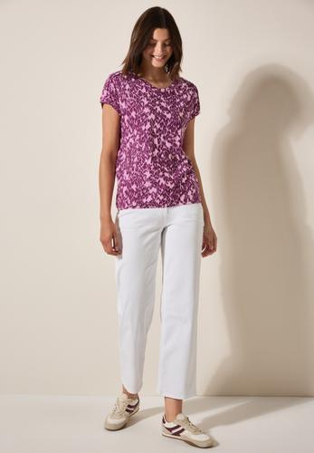T-Shirt mit Minimal Print L - Cherry Blossom Pink