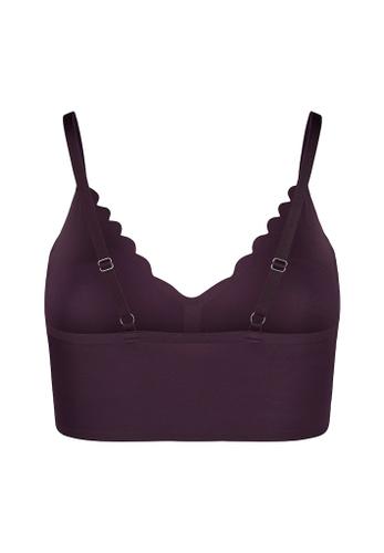 Skiny Damen Bustier herausn. Pads Micro Essentials Violett 44