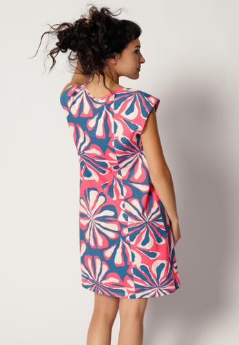 SKINY Damen Sleepshirt kurz Arm Night In SKINY 03 38 - Futuresea Flowers