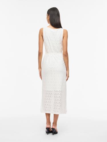 VIAMALINA S/L MIDI DRESS/VOL/PB XL Normal geschnitten - Snow White