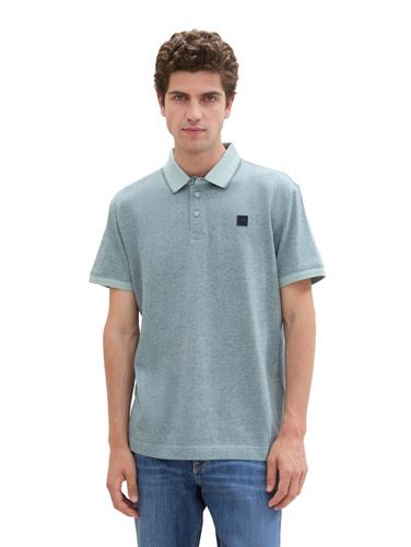Gemustertes Poloshirt XXL Regular Fit - Mint Blue Grindle