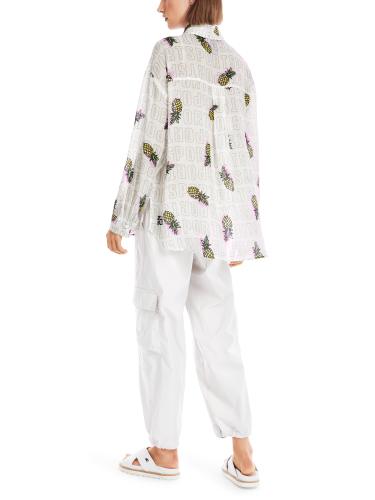 Bluse mit Ananas-Print 40 - White