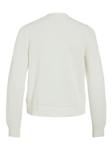 VILOLLO SHORT L/S KNIT CARDIGAN - NOOS L Normal geschnitten - White Alyssum