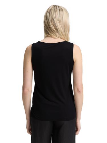 Top mit Cut-Out-Detail S Regular Fit - Deep Black