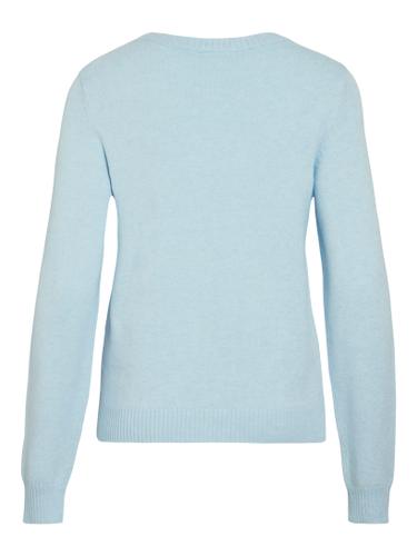 VIRIL O-NECK L/S  KNIT TOP - NOOS S Normal geschnitten - Nantucket Breeze