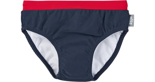 Badehose - Badebekleidung - blau/rot Gr. 104 Jungen Kleinkinder