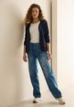 Sweatjacke mit Struktur S - Universal Blue