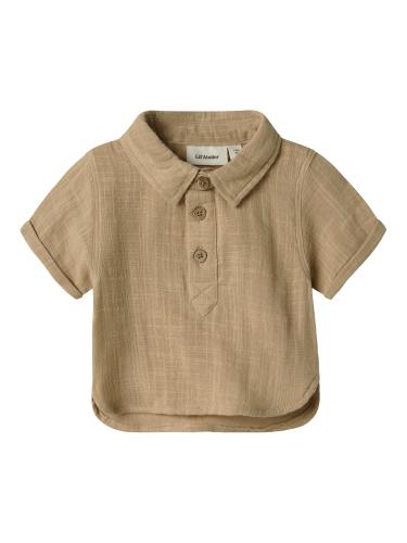 NBMDAWSON SS LOOSE SHIRT LIL 56 Locker geschnitten - Taos Taupe