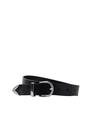 SLHWESTLY LEATHER BELT 90 - Black