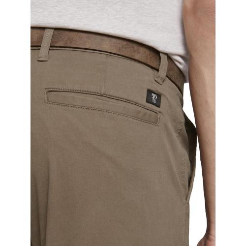 Slim Fit Chino Hose mit Gürtel 36/32 Slim Fit - Honey Camel Beige