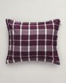 Flanell-Kopfkissenbezug mit Karomuster 80X80 - Deep Plum