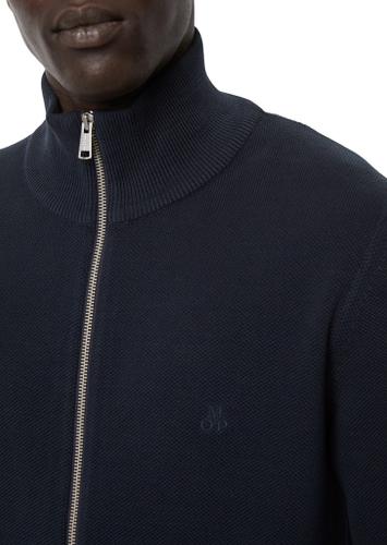 Stehkragen-Strickjacke regular 3XL - Dark Navy
