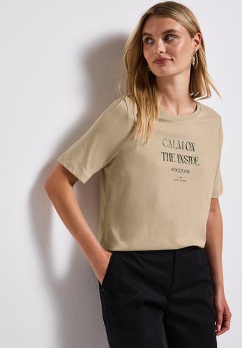 Softes Shirt mit Wording Beige 44