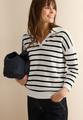 Pullover mit Polokragen M - Vanilla White
