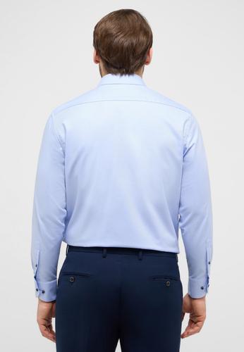 Hemd Dobbydesign Langarm 42/Langarm - 65cm COMFORT FIT - Hellblau