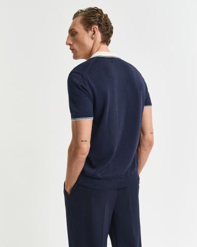 Poloshirt aus Modalmischung Blau L