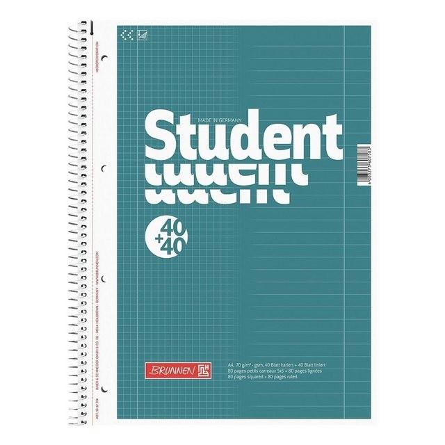 BRUNNEN Collegeblock A4 Sonderlineatur, holzfreies Papier »Student Duo«